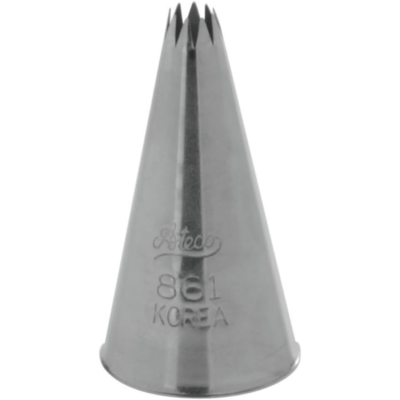 French Star Pastry Tubes. 402 coupler. S. Steel. Ateco