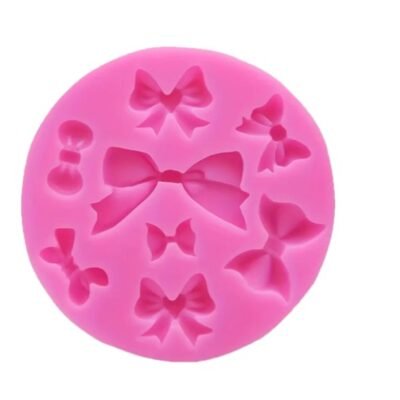 Bow Silicone Mold. Pink