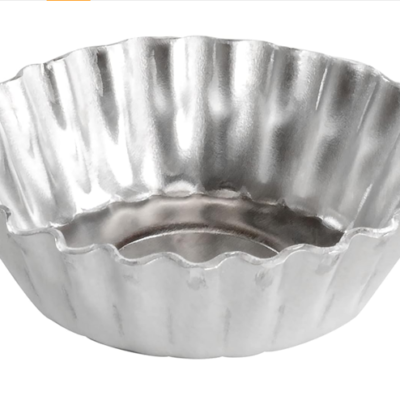Natural Aluminum, Heavy Duty Mini Tartlette Pan Solid Bottom, 2" x 2/3" Fat Daddios (approx 20 per pack)
