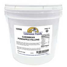 Deluxe Caribbean Pineapple Filling Lawrence Foods 20 lb. Bucket