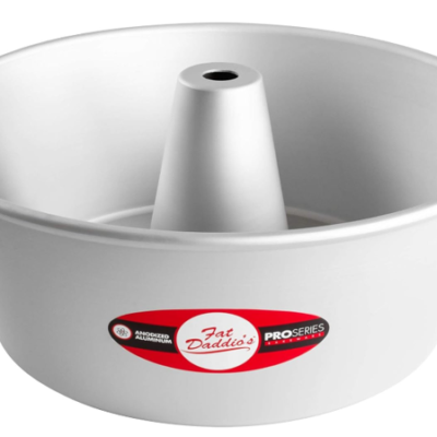 Anodized Aluminum, Angel Food Pan Round, 10" x 4 1/4" Fat Daddios