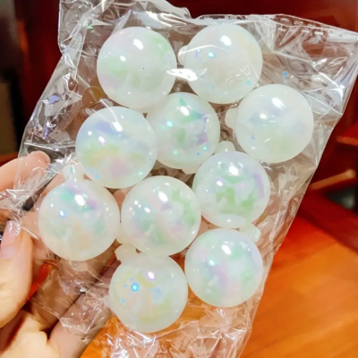 White Bubbles 5cm. No Edible Deco Spheres 10 u.