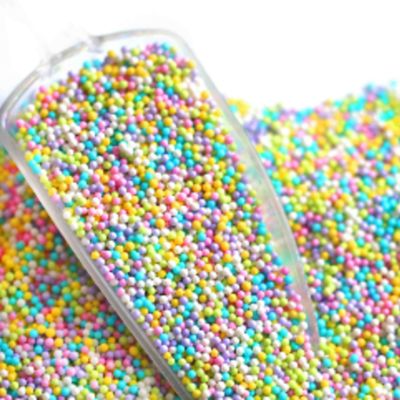Pastel nonpareils sprinkles