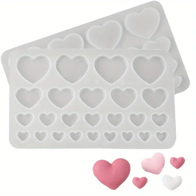 Heart Shape Silicone Mold 25 cave