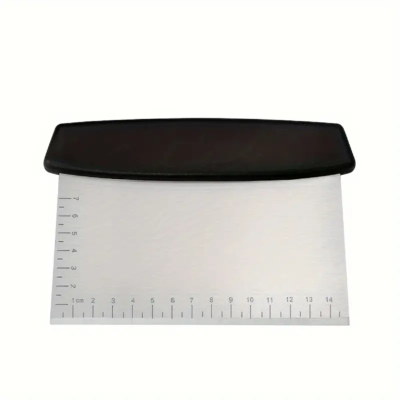 Cake scraper, Steel, Black Handle