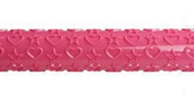 Textured Plastic Rollers Textured. Engraving Star Love