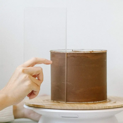 Cake Scraper, Rectangular, Acrylic