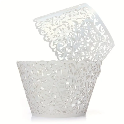 Decorative pyrotines. SPARKLY LACE WRAP. WHITE. Pack x 20