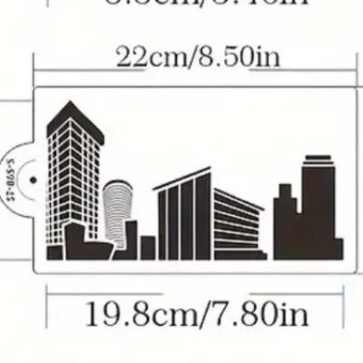 Stencils. CITY PLASTIC TEMPLATE. MODERN