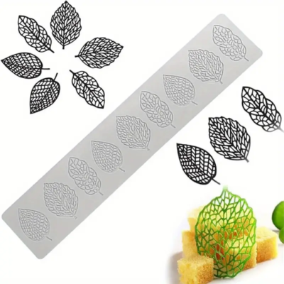 Leaves Lace Mold, Grey. (3.07" x 15.35")