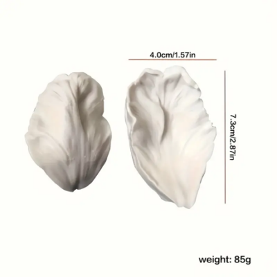 Flower Petal Silicone Mold. 2.16"x3.26" Pack x2. A1050.