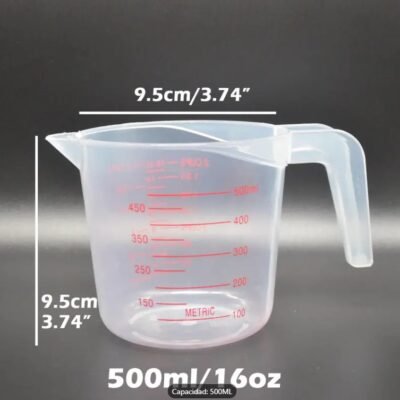 Measuring jar. Plastic. Medium 500ml.