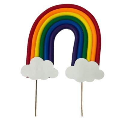 Rainbow 6.5"h. DCRA 117 Dark colors. Non edible ceramic dolls