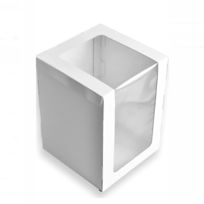 Plain Tall Bakery Box Window 10" x 10" x 14"