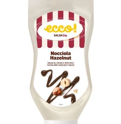 Topping Sauce Nocciola. Hazelnut Cocoa Sauce Ecco 2 lb bottle