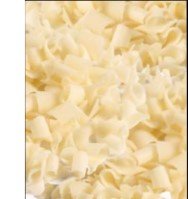 Curls. Blossoms White x 0.10 lb. cup. Chocolate Topping