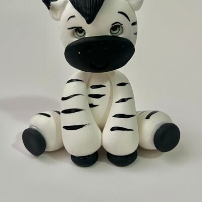 Safari Zebra 4"H. DCSF 125 Non edible ceramic dolls