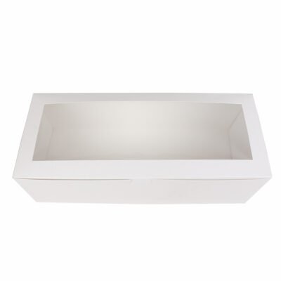 White Ham Bread Box 18" x 5" x 3.5".
