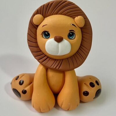 Safari Lion 4"H. DCSF 125 Non edible ceramic dolls