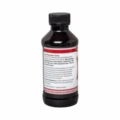 Bakery Emulsion Strawberry Natural & Artificial Flavor LorAnn Oils 4 oz.