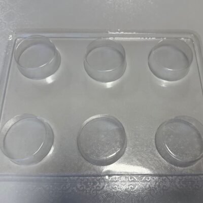 Acetate Chocolate Mold. Oreo Circles 2". 6 cavities