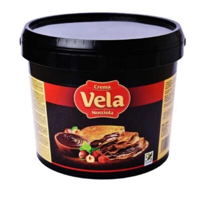 Vela Nocciola. Milk Italian Hazelnut Premium Spread. Eurocao x13 lb bucket