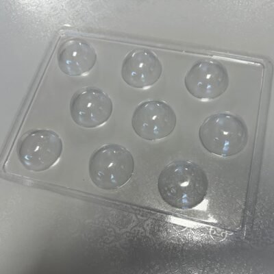Acetate Chocolate Mold. Sphere 1.75" Diameter. 9 cavities