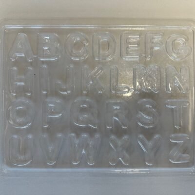 Acetate Chocolate Mold. Letters Alphabet 9.5" x 7.5"