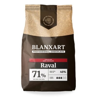 Real Chocolate Raval 71% Blanxart. 11 lb. Dark Professional Chocolate