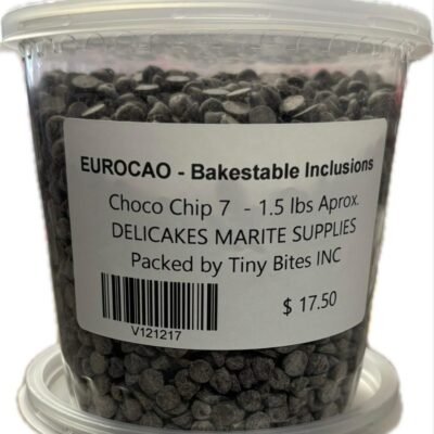 Bakestable Inclusions Choco Chip 7 Eurocao x 1.5 lb. Professional use chocolate. (1)