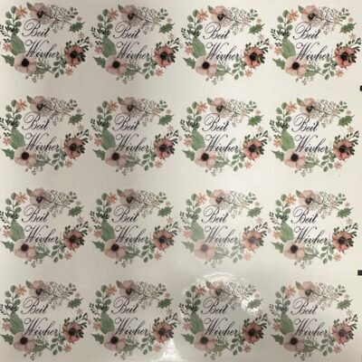 Stickers. 1.5" Round. Beit Wivher design. 16 un. per sheet.