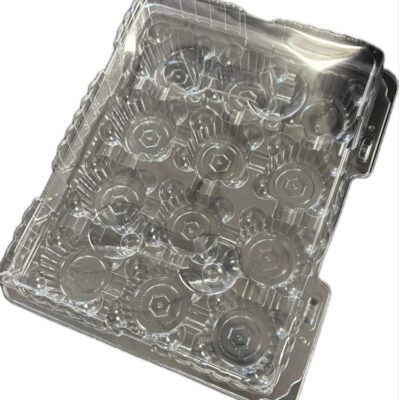 Clear Cupcake Container 12 Units Disposable