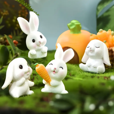 Easter Bunny Miniature Set