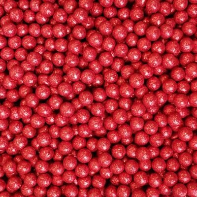 Sprinkles Diamond Pearl Christmas Red. x 1.5 oz. aprox. 6mm