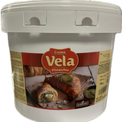 Vela Pistachio. 15% Pistachio Premium Spread. Eurocao x 30.86 lb bucket