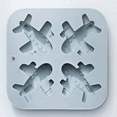 Passenger Plane Silicone Mold 4 cave Grey