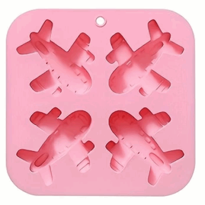 Passenger Plane Silicone Mold 4 cave Pink