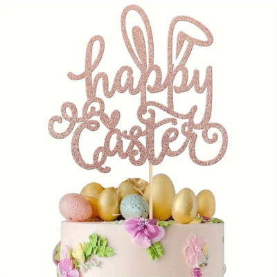 Topper Signs: Happy Easter Cake Topper (Model 1)