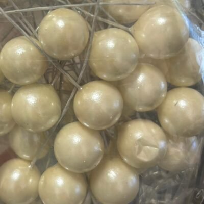 No edible deco. Spheres x 50 u. aprox. Pearl. Mini.