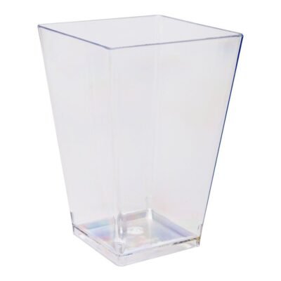Acrylic shots glasses 1.5" x 2.25" x 3". 4 oz. Pack x 10 units
