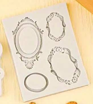Photo frame mirror silicone mold. Set 4.